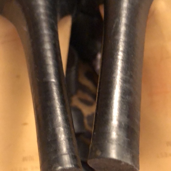 Nine West size 10 black cage heels front platform toe for comfort - Picture 8 of 12